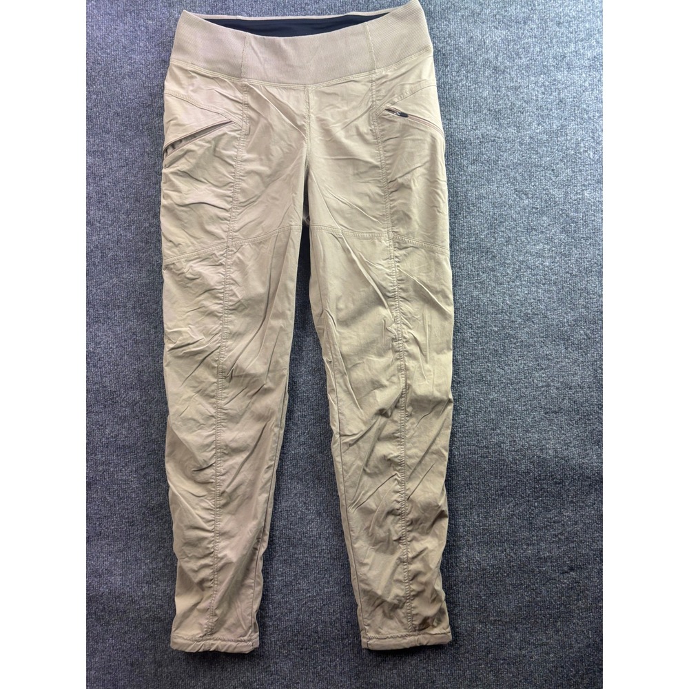 prAna Hiking Pants Womens Small Tan Regular Fit Halle Jogger Cargo Outdoor
